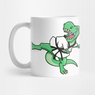 Cartoon TREX doing Hapkido Mug